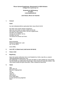 Wovon wir tr&auml;umten, Julie Otsuka, 10.03.2013, Klosterkirche Stift