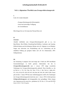 Teil A: Allgemeiner Überblick zum Zwangsvollstreckungsrecht
