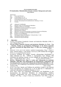 Auswahlbibliographie zum Proseminar - UK