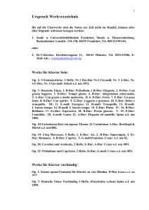 Urspruch-Werkverzeichnis