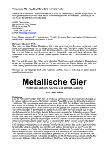Vorspann zu METALLISCHE GIER von Franz Theiler