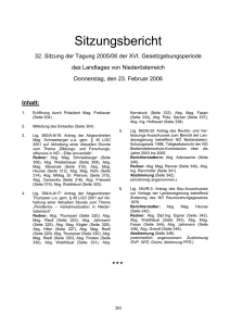 Inhalt: - beim Nieder&ouml;sterreichischen Landtag