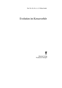 Evolution im Kreuzverh&ouml;r
