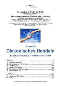 Diakonisches Handeln - Evangelische Kirche der Pfalz