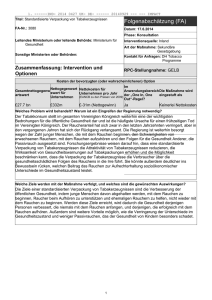 Zusammenfassung: Intervention und Optionen