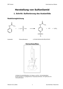 SPF Chemie Kantonsschule Baden Herstellung von Sulfanilamid 1