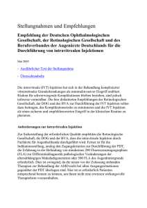 Stellungnahmen und Empfehlungen Empfehlung der Deutschen