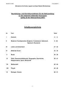 Korrekturrichtlinien Abitur 2007