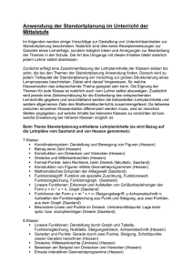 Ideen zur Anwendung des Center Standortproblems im Unterricht