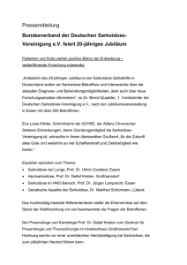 Pressemitteilung - Deutsche Sarkoidose