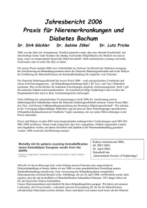Jahresbericht 2006 - dialyse