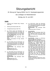 Inhalt: - beim Nieder&ouml;sterreichischen Landtag
