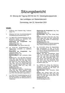 43-si - beim Nieder&ouml;sterreichischen Landtag