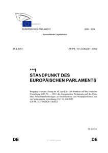 EUROP&Auml;ISCHES PARLAMENT
