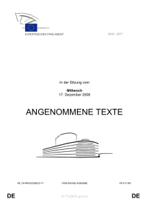 Inhaltsverzeichnis - European Parliament