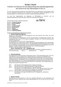 Kriterien und Normen f&uuml;r die &Uuml;berpr&uuml;fung des Ausbildungsstandes