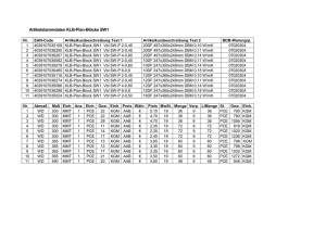 Artikelstammdaten - KLB
