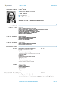 Europass CV - equi am IHS