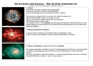 Evolution des Kosmos - Manfred Hanglberger