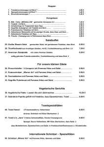 Suppen - Steakhaus Medaillon