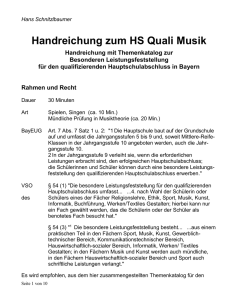 Handreichung Quali MS Musik - Staatliche Schulämter Stadt und