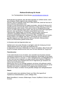 Rohkost-Ern&auml;hrung f&uuml;r Hunde