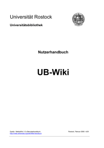 4. Wiki-Syntax 13 - Universitätsbibliothek Rostock