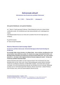 ZA-2013-01 - Kuratorium Perfekter Zahnersatz