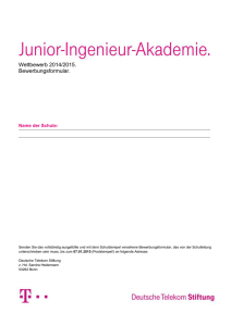 Formular - Deutsche Telekom Stiftung