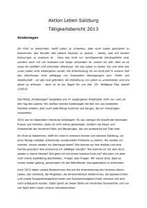 Kindersegen - aktionleben Salzburg