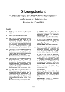Inhalt: - beim Nieder&ouml;sterreichischen Landtag