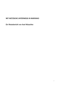 2. Mit Nietzsche unterwegs in Marokko, ein Reisebericht