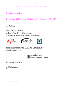 5.1. Zugänge in das Projekt TAFF - Q