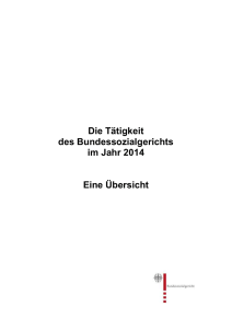 Tätigkeitsbericht 2014 - Bundessozialgericht