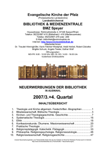 3. + 4. Quartal - Evangelische Kirche der Pfalz