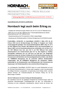- Hornbach Holding AG