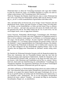 Widerstand - Weiterbildung