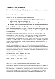 Ausgew&auml;hlte Einspruchshinweise Hinweis der Redaktion:Die