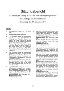 Inhalt: - beim Nieder&ouml;sterreichischen Landtag