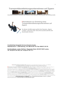 Exposee Transportlizenz Zypern (Word
