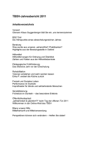 TBSV-Jahresbericht 2011 - Blinden- und Sehbehindertenverband Tirol