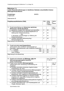 Projektauswahlkriterien - AktivRegion Holsteiner Auenland