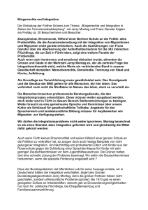 Bürgerrechte und Integration - Bündnis 90 / Die Grünen Fürth