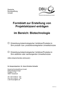 Formblätter zum FS Biotechnologie