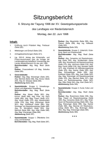 Inhalt: - beim Niederösterreichischen Landtag