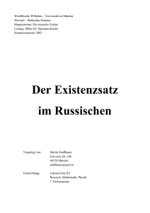 und Existenzsatz