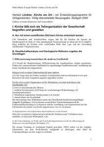 H. Lindner: Kirche am Ort - Theologie