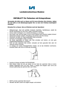 Infoblatt für Knietep-Patienten