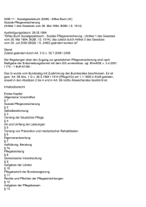 SGB 11 - Sozialgesetzbuch (SGB) - Elftes Buch (XI)