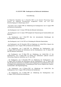 Sondergesetz zur Reform der Institutionen